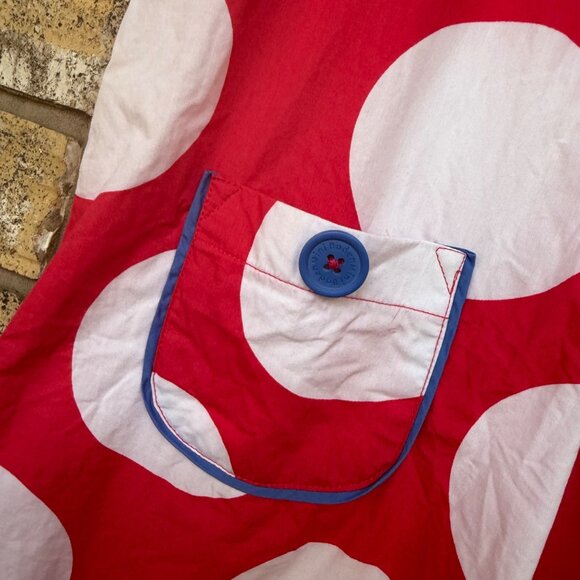 size 9-10 Yrs Mini Boden Polka Dot Kids Dress With Pockets Red & White Short Sle - Picture 2 of 8